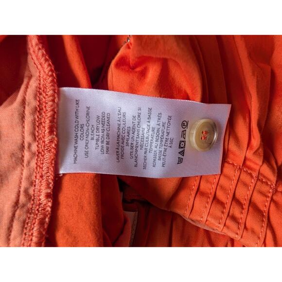 NWOT Anthropologie Maeve Slouchy Wide-Leg Trousers Size 0 Orange #8C452 - Picture 10 of 11